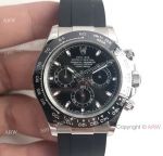 AR Factory Daytona 4130 904L Steel Black Ceramic Watch 1:1 Replica